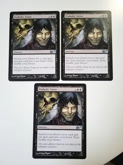 Diabolic Tutor X3 Magic 2011 (M11) Regular MTG Great Condition Black Sorcery - Image 1