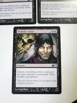 Diabolic Tutor X3 Magic 2011 (M11) Regular MTG Great Condition Black Sorcery - Image 4