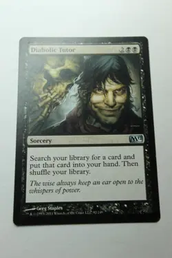 MTG Diabolic Tutor x1- -Magic 2010-Lightly Played - Image 1