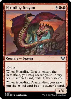 Hoarding Dragon 0233 - Regular - NM - Commander Masters MTG - Image 1