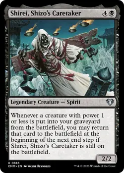 Shirei, Shizo's Caretaker 0186 - Regular - NM - Commander Masters MTG - Image 1