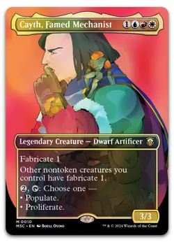 Cayth, Famed Mechanist (Borderless) #10 (Foil) NM Modern Horizons 3 Magic MTG - Image 1