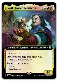 Cayth, Famed Mechanist (Extended Art) #26 (Foil) NM Modern Horizons 3 Magic MTG - Image 1