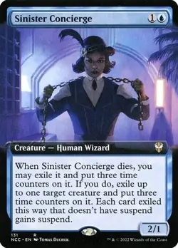 Sinister Concierge (Extended Art) - Commander: Streets of New Capenna NM - Image 1