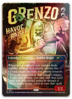 Grenzo, Havoc Raiser (Rainbow Foil) #1621 (NM) Secret Lair Drop SLD Magic MTG - Image 1