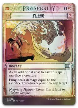 Fling #24 (Foil) (NM) Thunder Junction OTP Magic MTG - Image 1