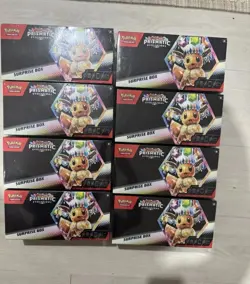 8 Pokemon TCG Prismatic Evolutions Surprise Box Sealed Lot! - Image 1