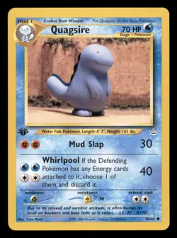 Quagsire 48/64 1st Edition Neo Revelation 2001 Pokemon - Image 1