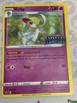 C1683 POKEMON TCG KIRLIA HOLO NM #SWSH271 SILVER TEMPEST BLACK STAR PROMO - Image 1