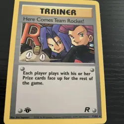 Here Comes Team Rocket Pokemon TCG 71/82 Rare 1st Edition Non-Halo - Image 1
