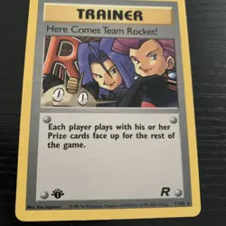 Here Comes Team Rocket Pokemon TCG 71/82 Rare 1st Edition Non-Halo - Image 2