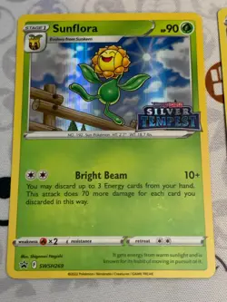 C1689 POKEMON TCG SUNFLORA HOLO DMG #SWSH269 ARCHEOPS SWSH272 BLK PROMO - Image 2