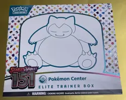 Pokemon Center TCG Scarlet & Violet 151 Elite Trainer Box PC ETB Factory Sealed 820650853159 - Image 1