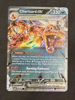 Pokemon TCG Charizard EX Scarlet & Violet 54/91 Ultra Rare Paldean Fates - Image 1