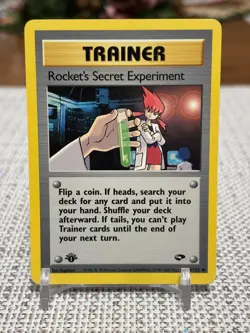 2000 Pokemon #120/132 Rocket's Secret Experiment (Gym Challange) - 1st Edition - Image 1