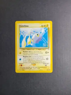 Chinchou 42/64 Pokemon TCG Neo Revelation Unlimited Regular Common LP - Image 2