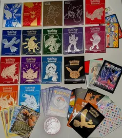 16 single ETB XY Sleeves Pokemon (1 of each) bundle pack +30+ extras (2014-2016) - Image 1