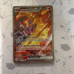 Team Rockets Moltres EX SIR Destined Rivals 229/182 NM Pokemon TCG - Image 1