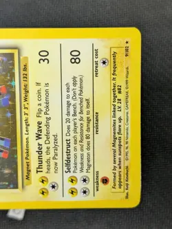 Magneton 9/102 - Base Set Unlimited Holo Rare WOTC Pokemon TCG LP - Image 5