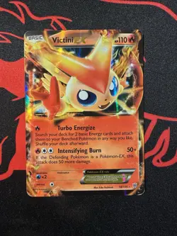 Pokemon TCG Victini EX Black & White 18/135 Plasma Storm Ultra Rare 2012 HP - Image 1