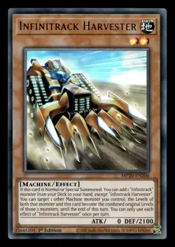 Infinitrack Harvester MP20-EN206 2020 Tin of Lost Memories Mega Pack Yu-Gi-Oh NM - Image 1