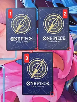 One Piece TCG JP Luffy OP07-073 BANDAI CARD GAMES Fest Promo 3 Pcs (Defect) - Image 2
