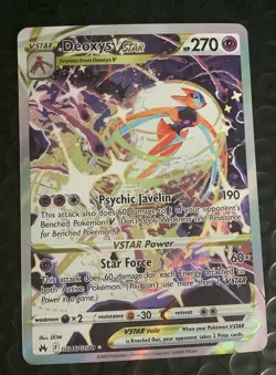 Deoxys VSTAR Crown Zenith: Galarian Gallery Holo Card GG46/GG70 Near Mint - Image 1