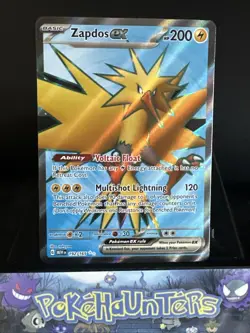 Pokemon Card Zapdos ex 192/165 Scarlet 151 Full Art Rare Near Mint - Image 1