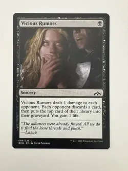 Vicious Rumors MTG Magic the Gathering Card NM Near Mint GRN - Image 1
