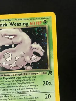 Dark Weezing 14/82 Holo Rare Team Rocket Pokemon Card - Image 3
