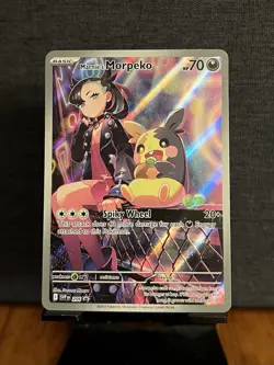 Marnie’s Morpeko 206 Sv: Scarlet & Violet Promo Cards Holo Illustration Rare NM - Image 1