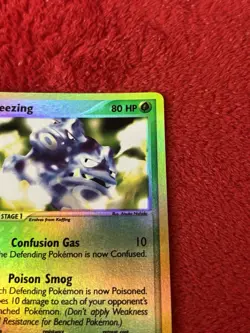 Weezing 24/109 Ruby and Sapphire Reverse Holo Pokemon Card Played - Image 2
