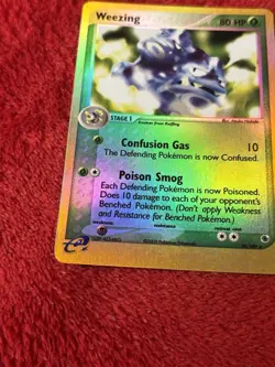 Weezing 24/109 Ruby and Sapphire Reverse Holo Pokemon Card Played - Image 4