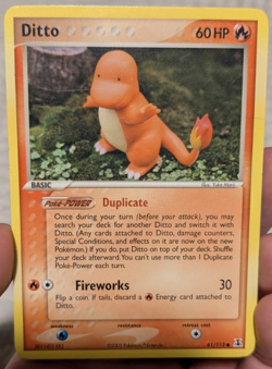 Ditto (Charmander) Delta Species 61/113 HP Pokemon Card - Image 1