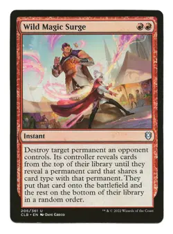 Wild Magic Surge MTG Instant Cards Commander Legends: Battle for Baldur's Gate - Image 1