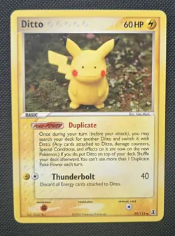 Pokemon TCG 2005 Ditto Card Pikachu, EX Delta Species, Card 39/113 - Image 1