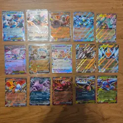15x Pokemon TCG Ex Bundle Double Rare Holo Cards NM INC. Phantasmal Flames - Image 1
