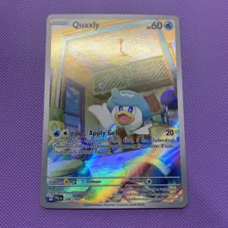 Pokemon TCG Quaxly Scarlet & Violet Paldea Evolved Holo Card 206/193 NM - Image 1