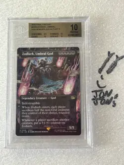 BGS 10 Zodiark Umbral God Borderless Fantasy FIN MTG Graded Commander PRISTINE - Image 1
