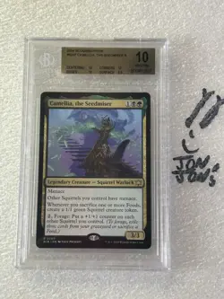 BGS 10 PRISTINE Camellia, the Seedmiser Bloomburrow Graded Commander MTG BLB - Image 1