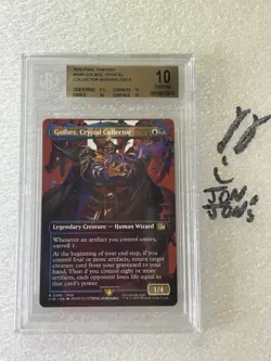 BGS 10 PRISTINE Golbez, Crystal Collector R MTG: FIN Graded Commander Magic - Image 1