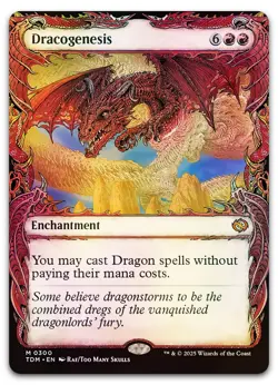 Dracogenesis (0300) (Showcase) #300 (Foil) (NM) Tarkir Dragonstorm TDM Magic MTG - Image 1