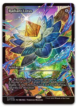 Radiant Lotus (Showcase) #406 (Foil) (NM) Aetherdrift DFT Magic MTG - Image 1