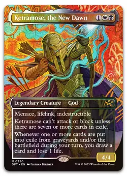 Ketramose, the New Dawn (Borderless) #350 (Foil) (NM) Aetherdrift DFT Magic MTG - Image 1