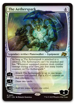 The Aetherspark #231 (Foil) (NM) Aetherdrift DFT Magic MTG - Image 1