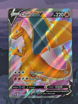 Charizard V SWSH050 Pokemon SWSH Black Star Promo Near Mint Card NM 1 - Image 1