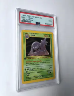 PSA 9 Muk Holo 1999 Fossil 13/62 1st edition Rare Pokemon Mint - Image 3
