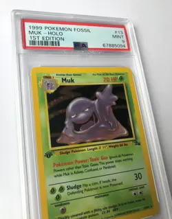 PSA 9 Muk Holo 1999 Fossil 13/62 1st edition Rare Pokemon Mint - Image 4