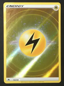 Pokemon Lightning Energy (Texture Full Art) Ultra Rare Crown Zenith 155/159 NM - Image 1