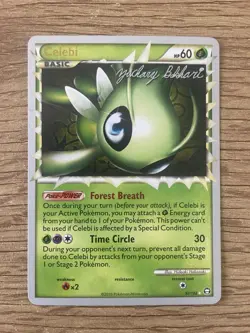 Celebi 92/102 World Championship 2012 Signed Z Bokhari | Near Mint | Pokemon TCG - Image 1